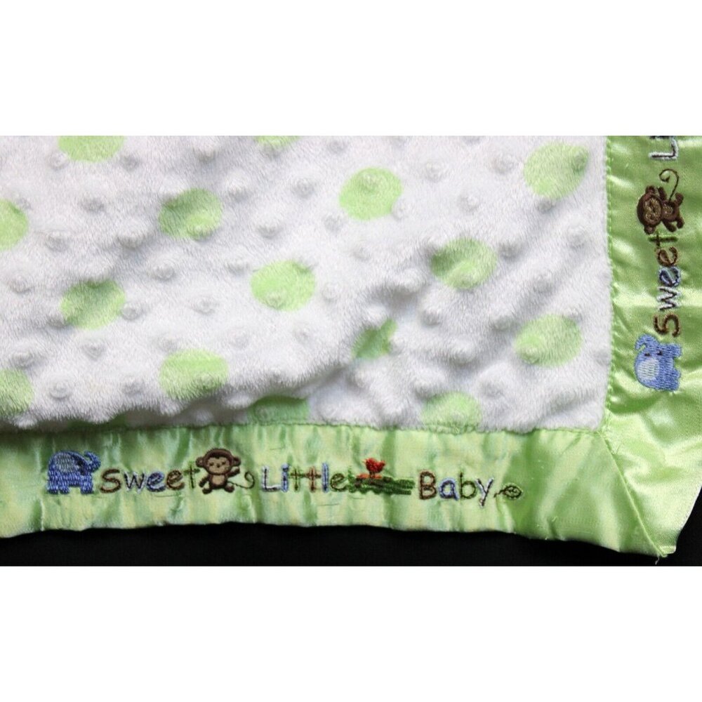 2011 Carter's Baby Minky Dots Blanket Monkey Sweet Little Baby Elephant Boy Girl